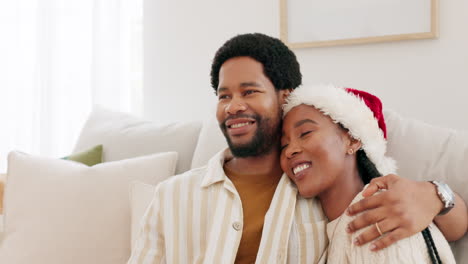 Christmas,-couple-and-black-people-celebration