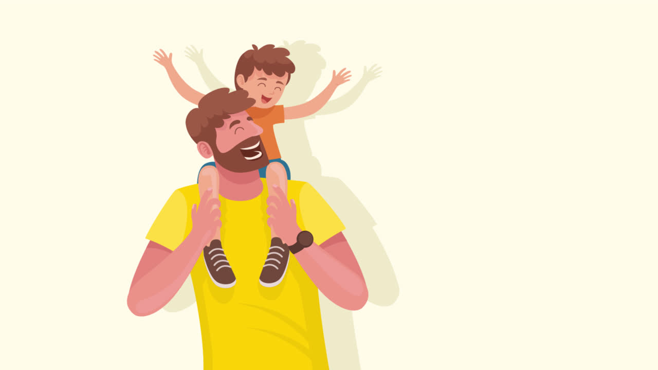 padre e hijo divirtiéndose