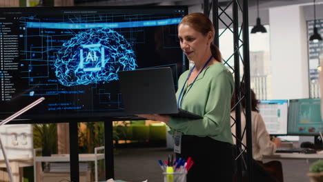 vertical video it company manager uses ai automation and deep learning