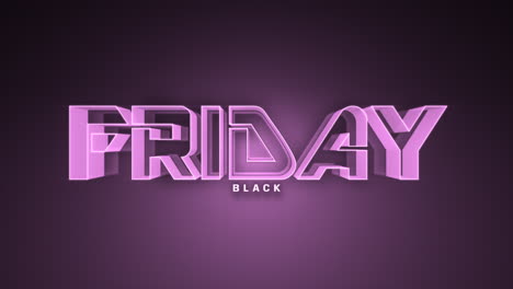 dark monochrome black friday text on dark purple gradient