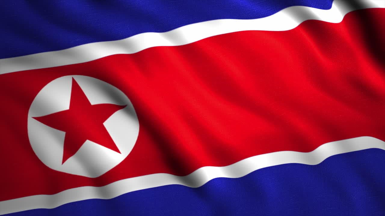 la bandera de corea del norte