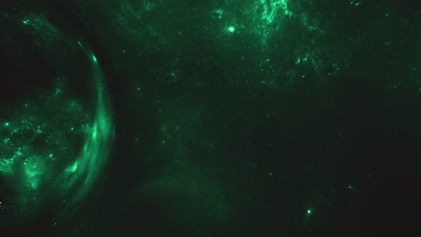 amethyst green giant wormhole curves the space around it