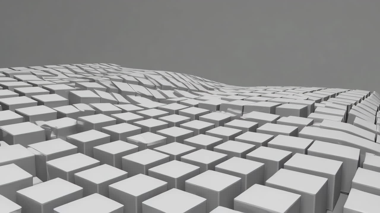 patrón geométrico 3d abstracto de cubos