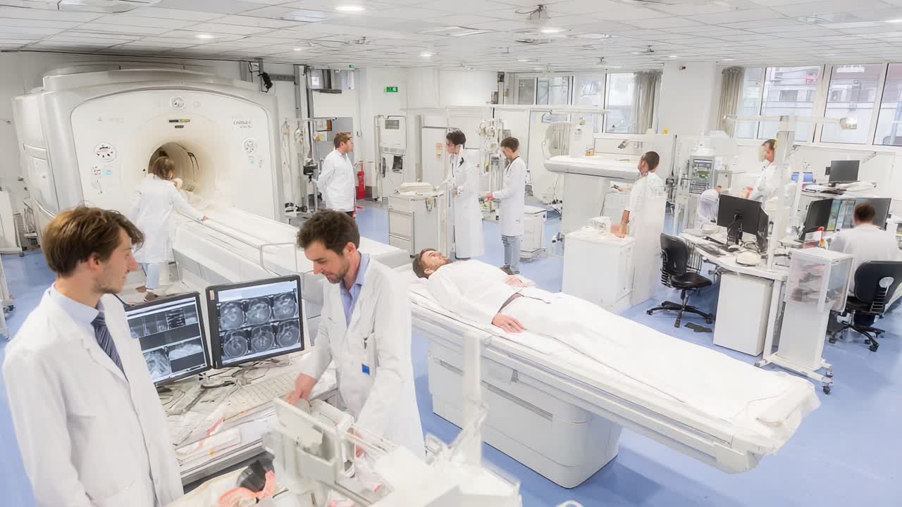 Advanced Medical Imaging in a State-of-the-Art Hospital: Professionals Collaborate to Enhance Patient Care and Diagnosis Using Modern Equipment and Technology