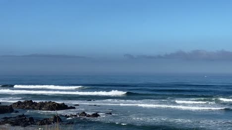 Close-up-of-a-group-of-surfers-in-the-ocean,-waiting-to-catch-a-perfect-wave