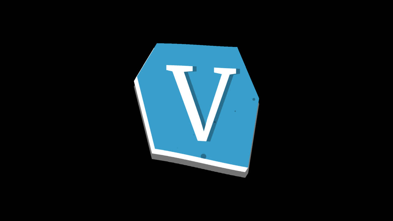 diseño del logotipo de la letra v