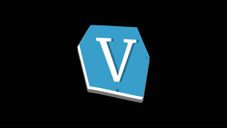 글자 v 로고 디자인