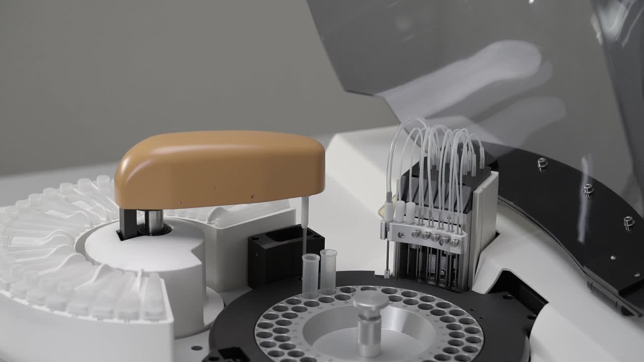 prueba de la máquina de cbc de sangre.