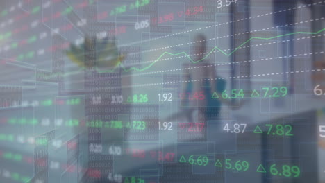 animación del procesamiento de datos financieros en el aula