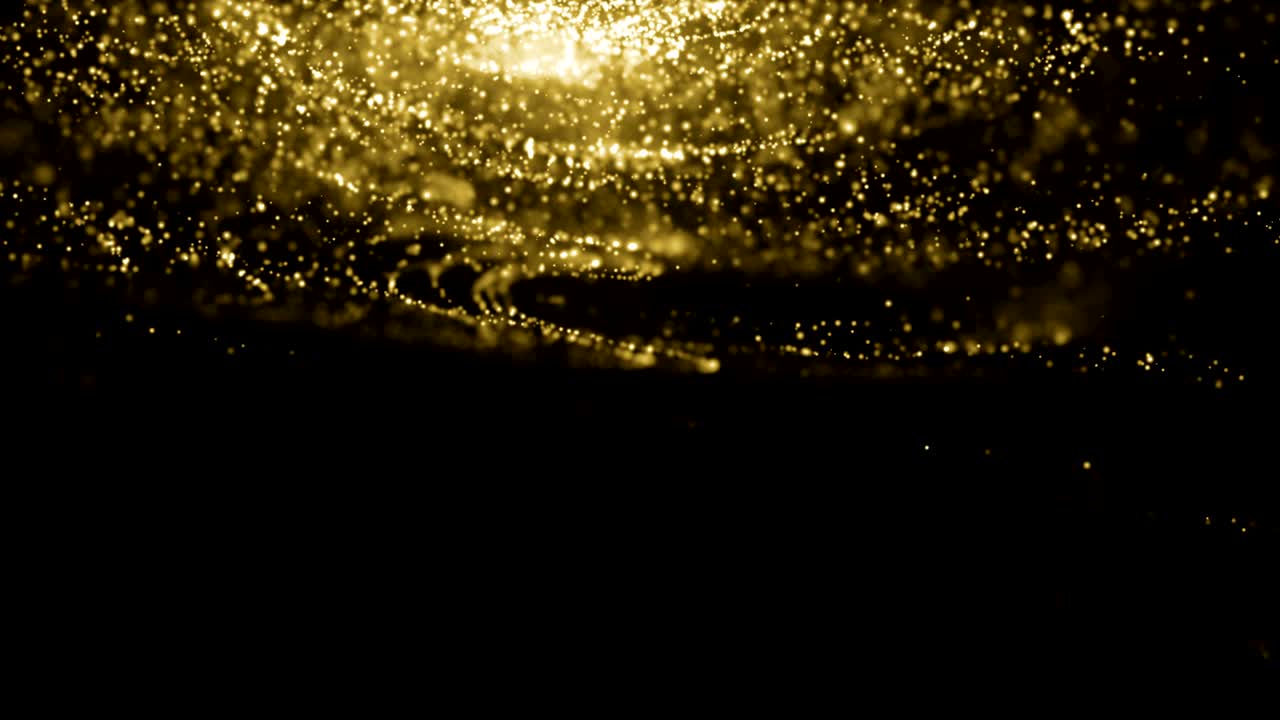입자 금 반이는 보케상 먼지 추상적인 배경 루프