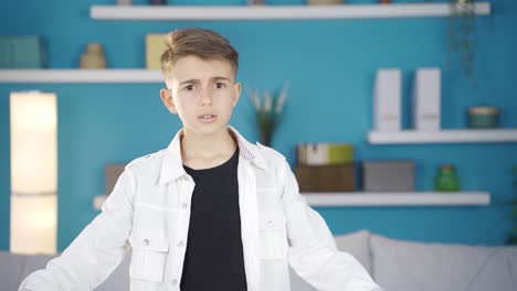 the boy warns with a harsh warning.