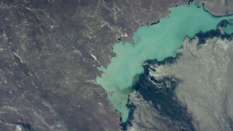 la tierra vista desde el espacio. imágenes de dominio público de la nasa