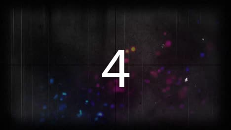 10 to 0 countdown against black background