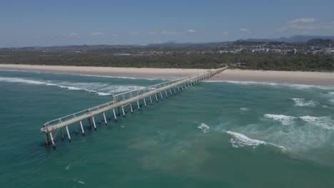 desvío de arena de tweed: desembocadura del río tweed entre el extremo sur y el malecón de duranbah en nsw, australia