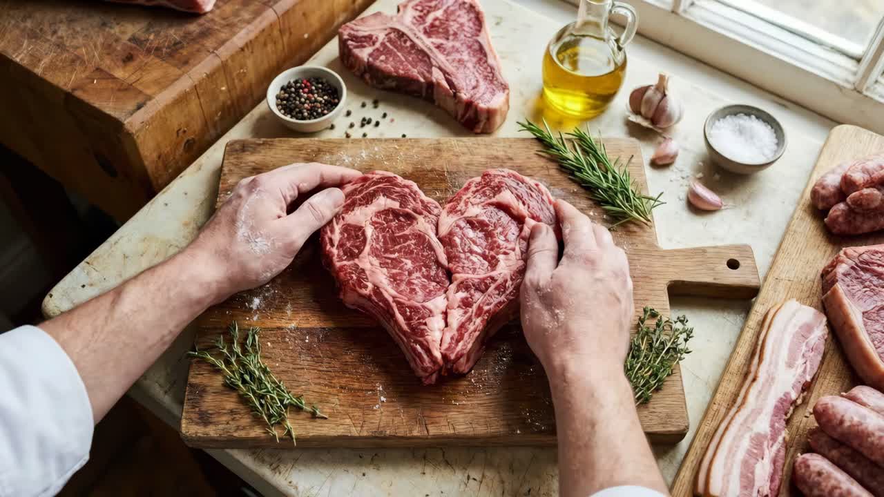 Приготовление свежего мяса для приготовления