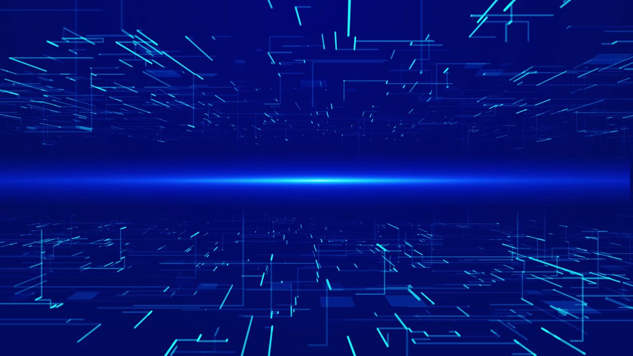 Digital data flow waves stream light trails fast streak line motion big data digital rainfall stream