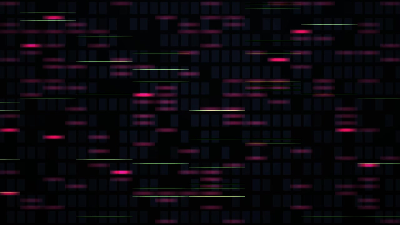 Abstract Digital Background with Moving Data Lines and Rectangles