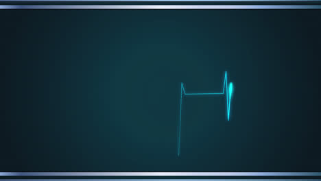 interfaz de monitoreo médico con los latidos del corazón