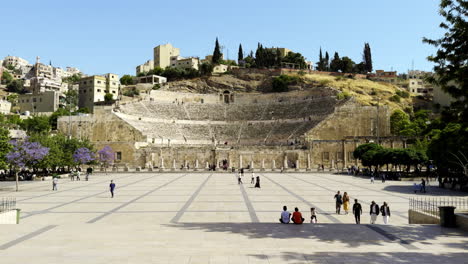 ancient roman theater in damascus, jordan