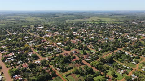 city of concepción de la sierra, province of misiones, argentina. drone 4k.