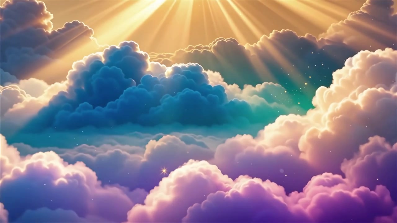 Christian Heavenly Light Worship Background