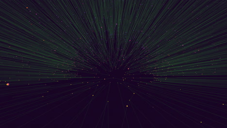 patrón abstracto dinámico colorido con estrellas en movimiento