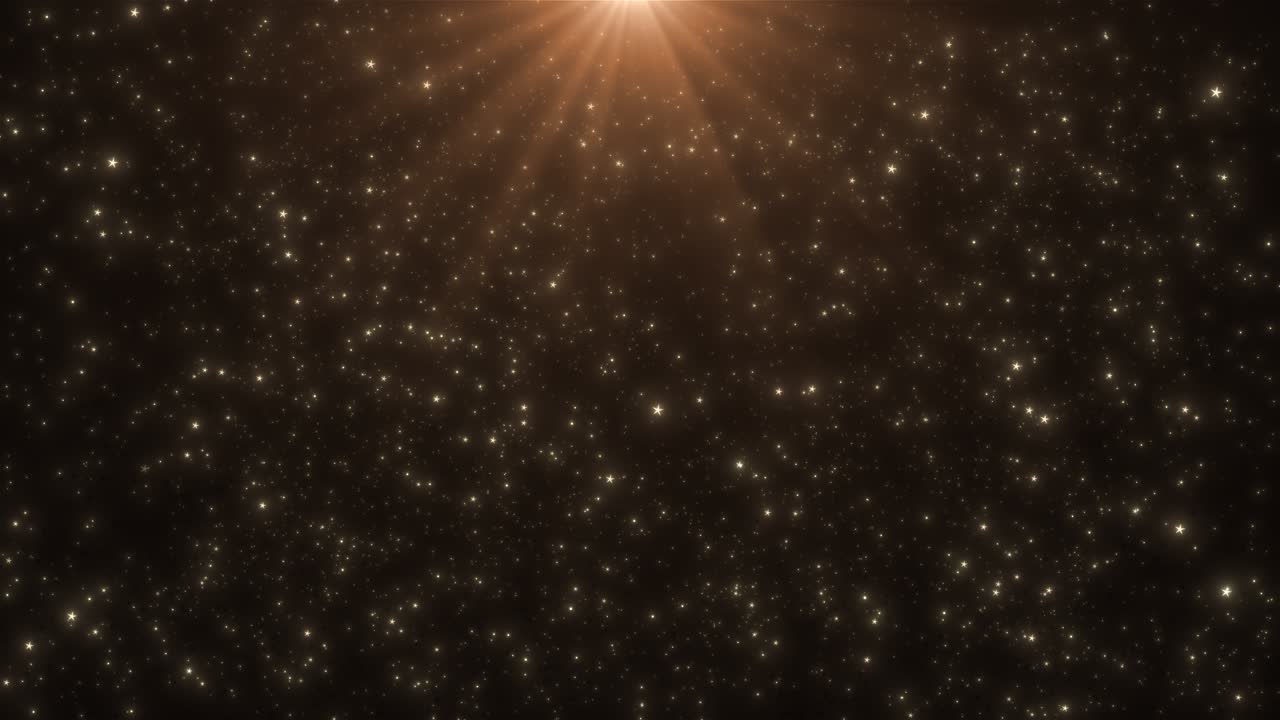 Particle gold dust flickering on black background moving dust waves particle luxury particles