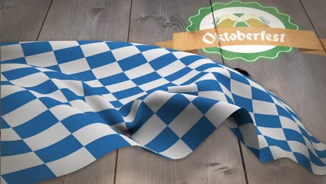 generado digitalmente de la agitación de la bandera del oktoberfest