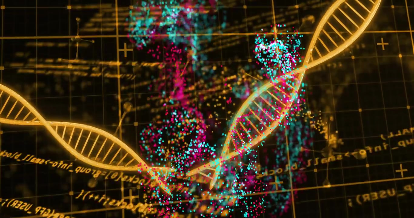 Particle blobs forming and dropping, initiating wrapping around gold helix, visualizing binding