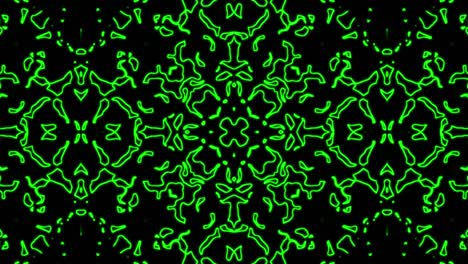 rayas abstractas efecto caleidoscopio. ondas líquidas verdes fondo de movimiento abstracto corporativo. bucle sin costuras. formas de movimiento contorno borde. rayas de onda. animación de video vj, 4k