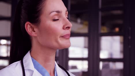 Doctor-and-nurse-talking-together-