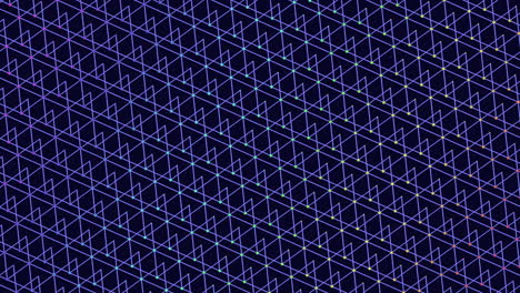 Symmetrical-blue-and-purple-grid-pattern-with-small-triangles-connected-by-lines