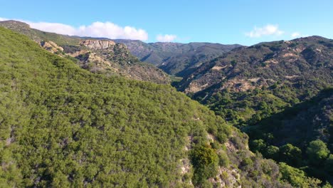 aerial over a remote canyon arroyo hondo in gaviota santa barbara county california 4