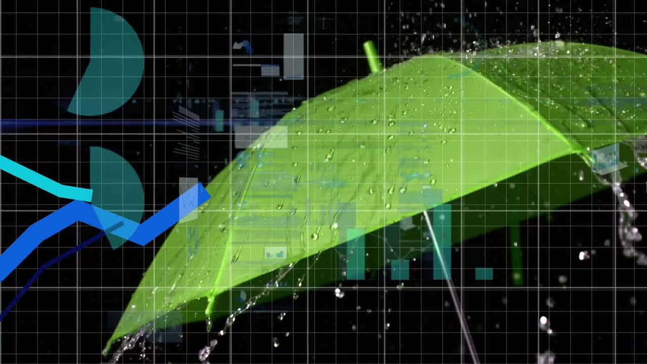 우산에 떨어지는 물에 대한 금융 데이터 처리