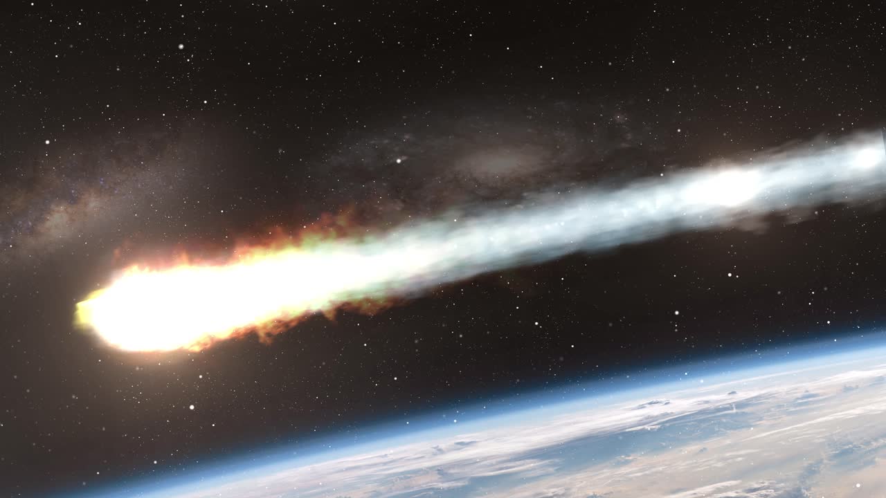 impacto de un asteroide en la tierra