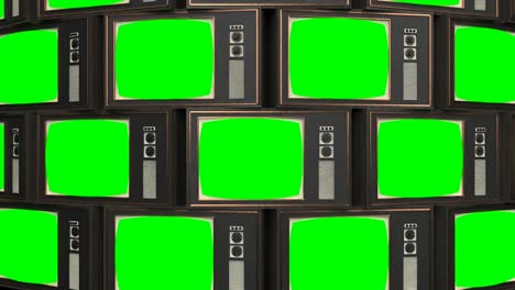 maqueta antigua en pantalla verde viejo televisor dispositivo retro 4k