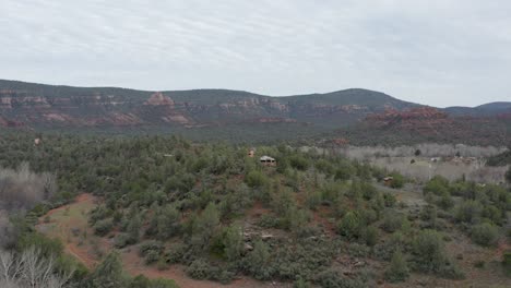 Sedona,-Arizona---Hermoso-Paisaje-Natural-En-El-Suroeste,-América---Antena