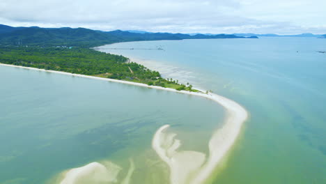 aerial-view-of-a-wonderful-exotic-tropical-beach-Phuket,-Phuket,-Thailand