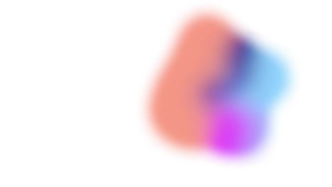 animation of blue and red shapes on white background