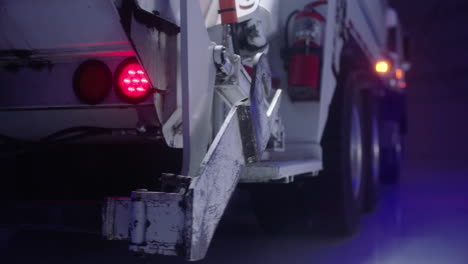 garbage truck warning hazard lights