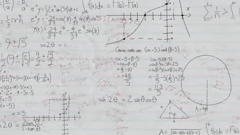 Animación-Del-Procesamiento-De-Ecuaciones-Y-Datos-Matemáticos-Sobre-Fondo-Blanco.