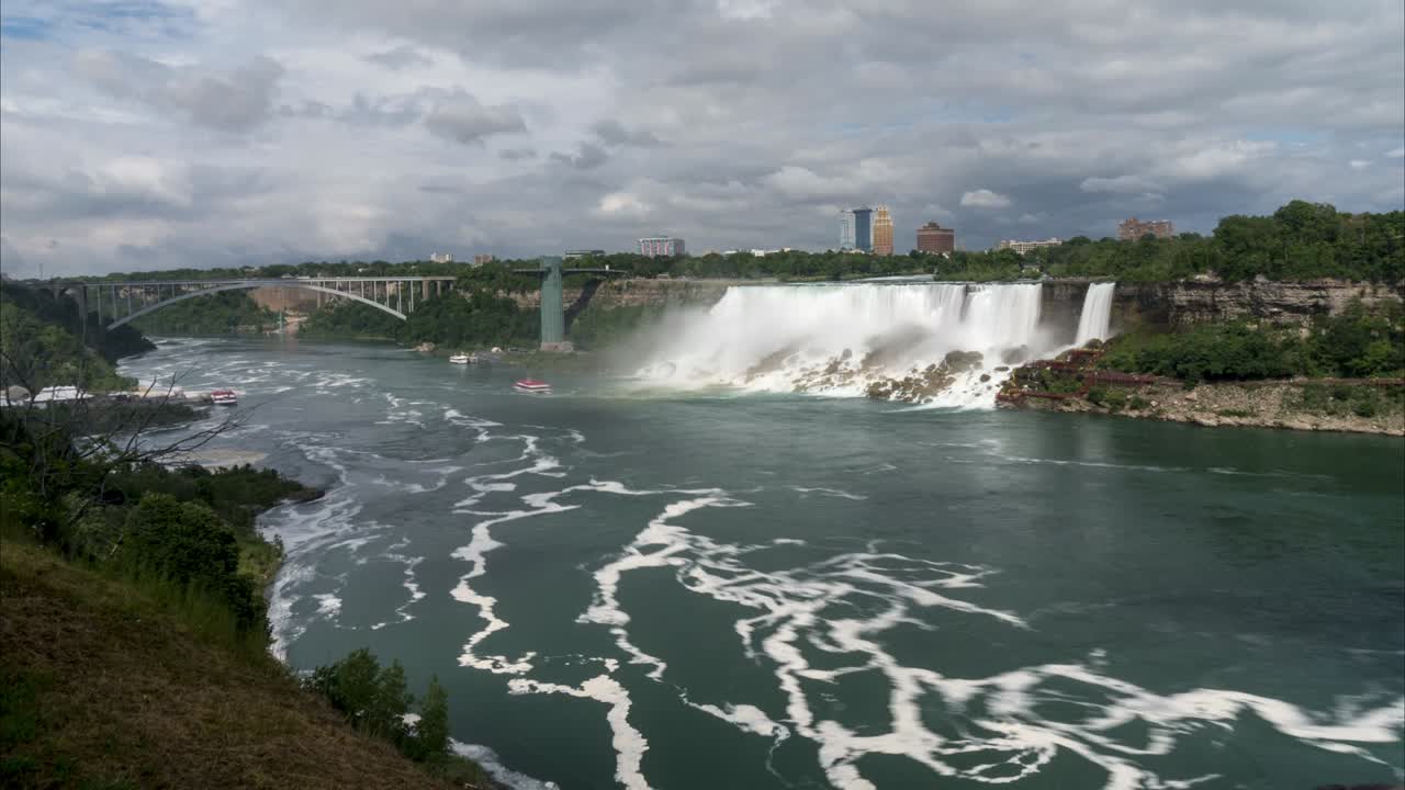 나이아가라 폭포의 호스쇼 폭포 구간 (horseshoe falls section of niagara falls)
