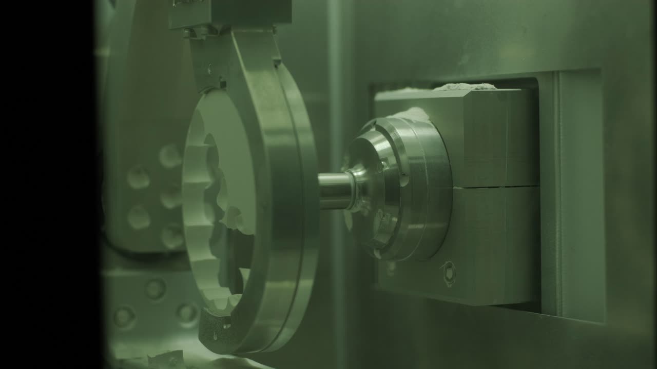 CNC Machine Cutting Zirconia Crowns from Unfired Zirconia