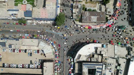 top-down view of mukhaberat square