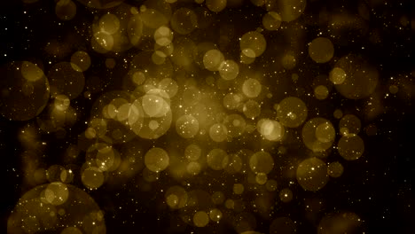 partículas de oro brillo bokeh premio polvo abstracto bucle de fondo