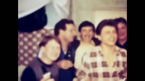 group of men standing together in the soviet union. circa ussr 1980s: a gathering of soviet men standing side by side, representing the people of the soviet union.