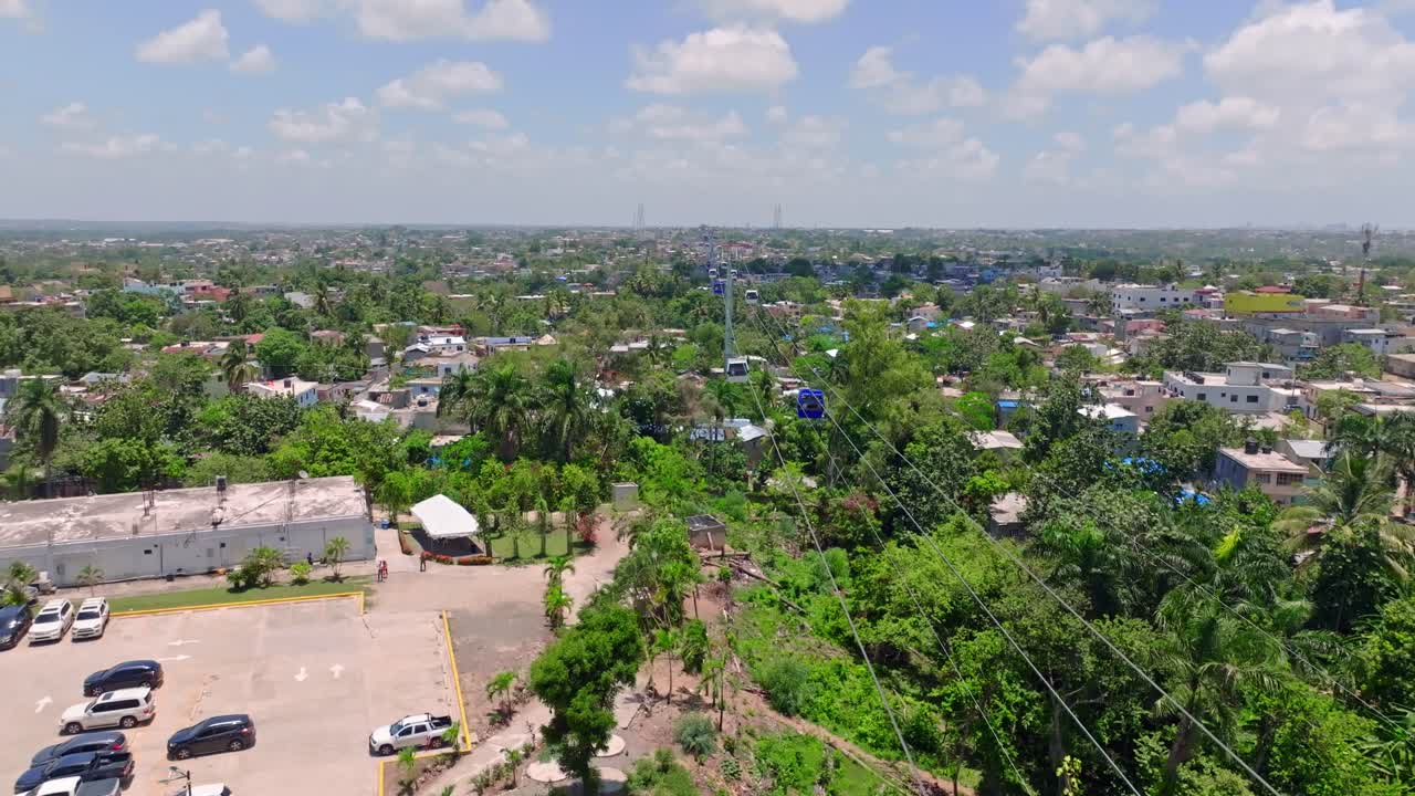 Traveling Cableway In Los Alcarrizos, Santo Domingo, Dominican Republic