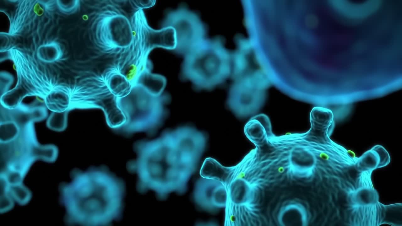 Intricate Detailed Visualization of Microscopic Organisms, Showcasing ...