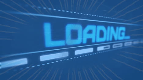 animation of lines over loading bar