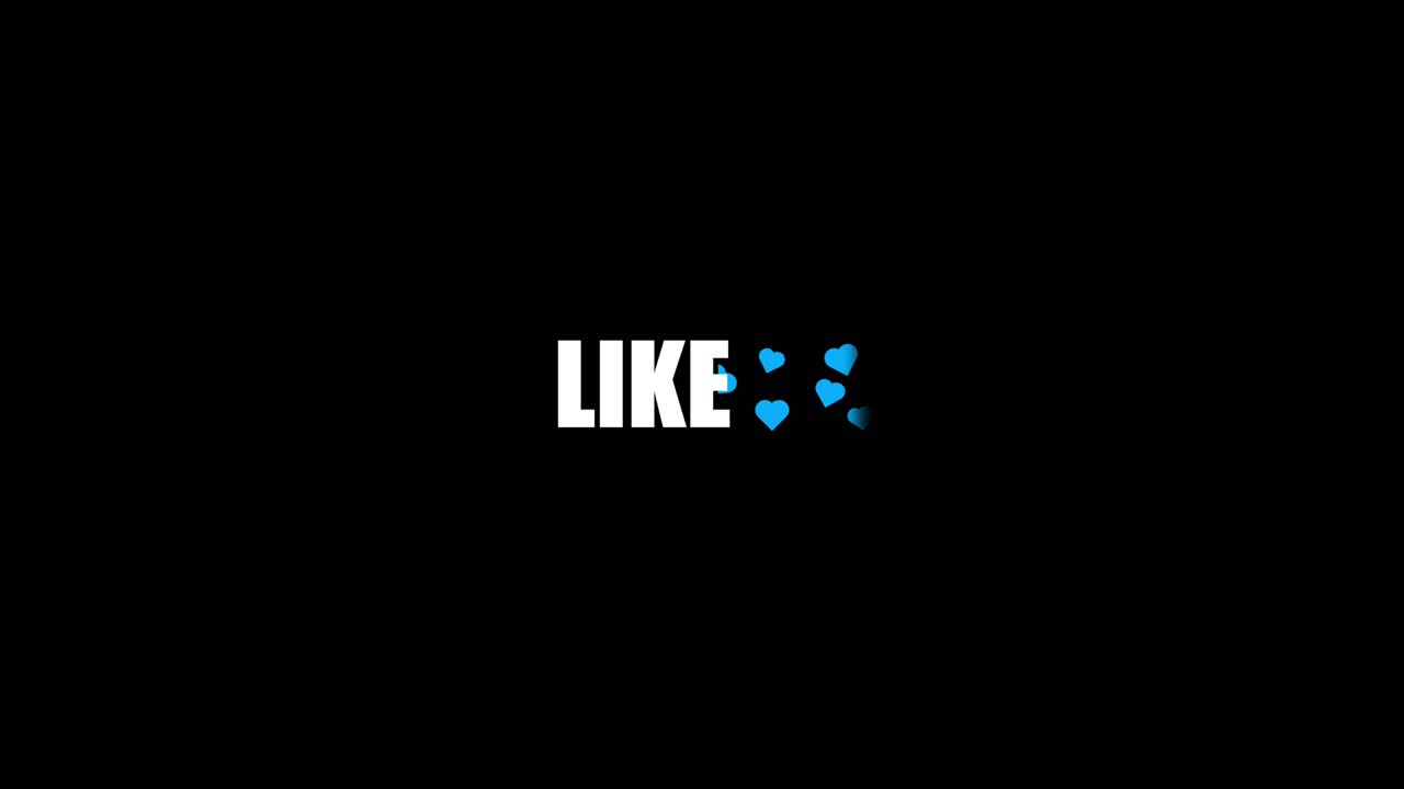 Like text with blue heart graphic